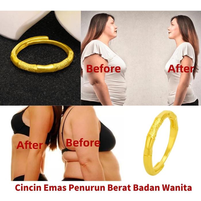 DMY Jewelry Cincin Emas 2 Gram Asli Cincin Emas Penurun Berat Badan Wa