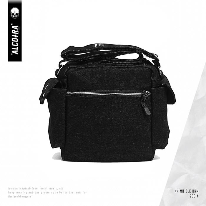 MB BLK DENIM // MINI BAG HITAM DENIM // TAS SLINGBAG KECIL ALCOTRA //
