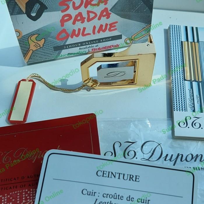 Kepala ban pinggang St Dupont gold vintage gold original box Best