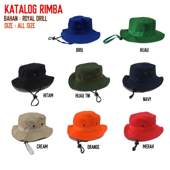 //TERLARIS\\ Topi Rimba / Bucket Hat / Rimba Hat / Hiking Hat / Topi