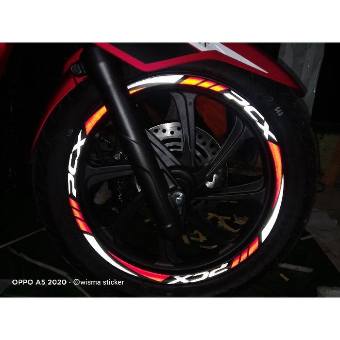 Ready Stiker Velg Pcx 150 / Stiker Velg Pcx 160 / Stiker Resing /
