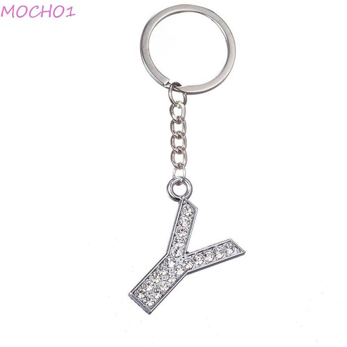 Mocho1 Liontin Huruf 1Pc Fashion Perhiasan Hadiah Gantungan Kunci
