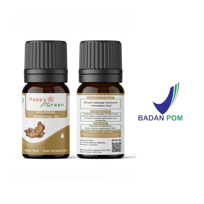 BPOM Approved Happy en Galangal Essential oil - Minyak Atsiri Lengkuas