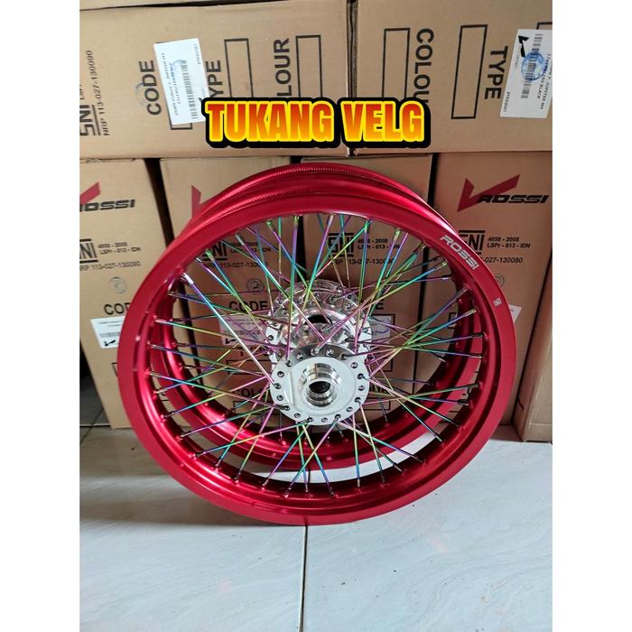 VELG JARI JARI RING 17 TAPAK LEBAR SUPRA X 125 DOUBLE DISC UKURAN 185
