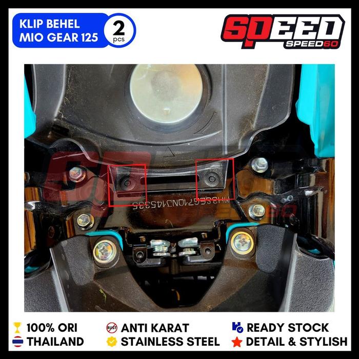 Baut Klip Behel Yamaha Mio Gear 125 Baut Probolt Thailand King Nut