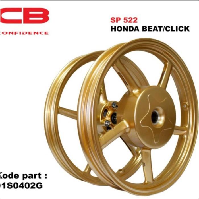 VELK/VELG BEAT VARIO 110 SCOOPY VELG RCB SP522 GOLD RACING BOY