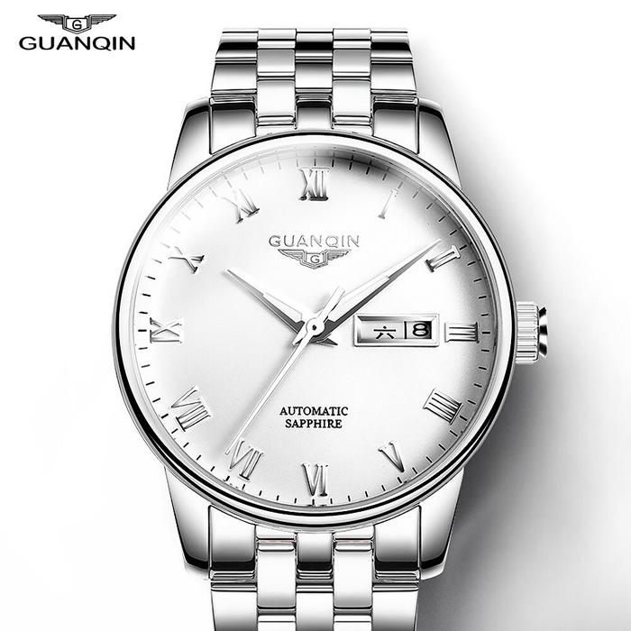 Genuine Guanqin Watch Men's Waterproof Mechanical Watch Automatic Stee