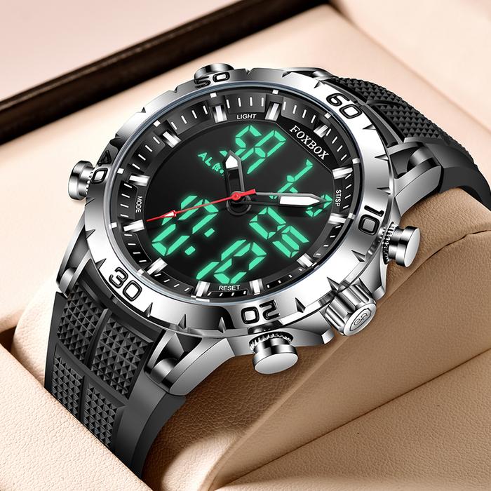 LIGE Baru Jam Tangan Pria Foxbox 30M Tahan Air Jam Kalender Digital Sp