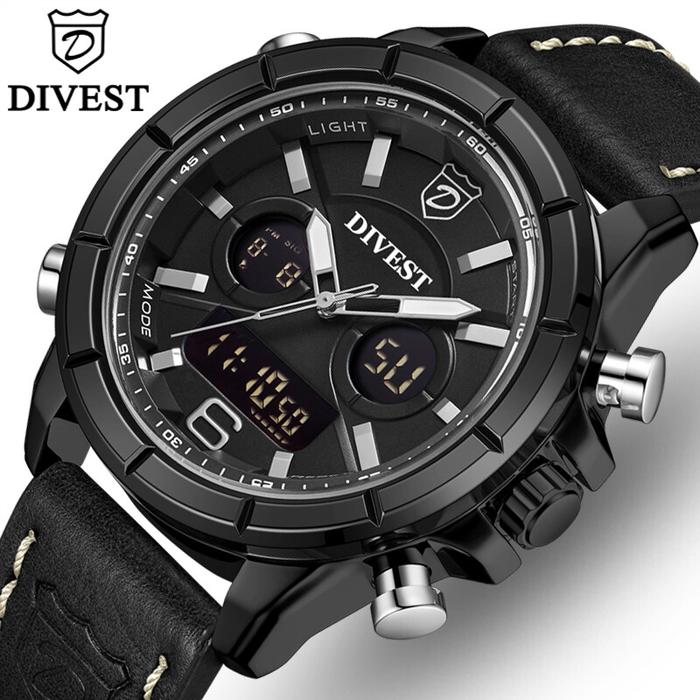 Jam Tangan Pria DIVEST, Jam Tangan Pria Bisnis Luar Ruangan, Anti Air,