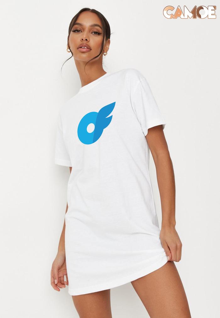 Tshirt Dress Kaos OF Logo Onlyfans