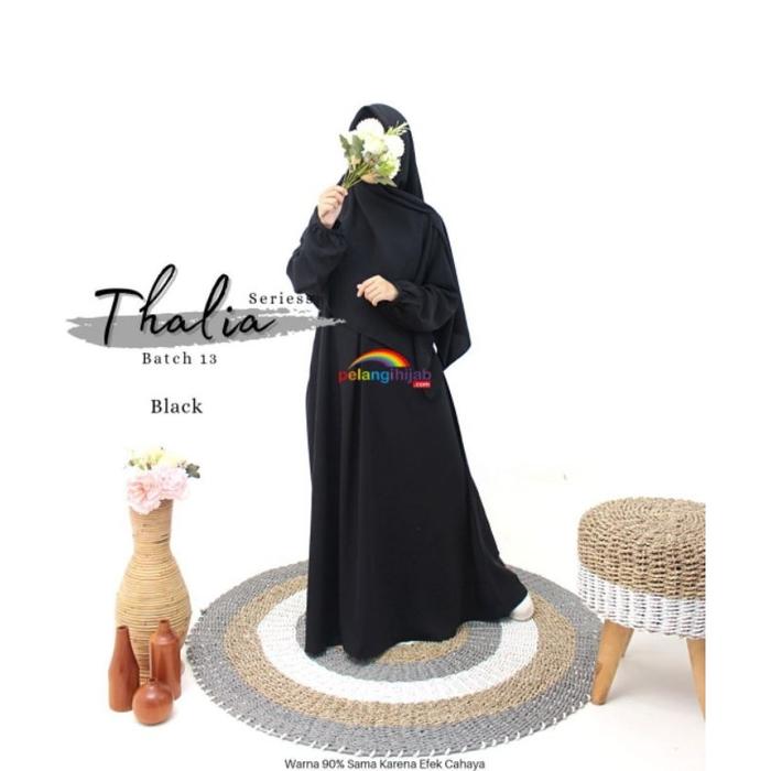 \NEW/ Gamis Thalia Wolfis Basic Pelangi Hijab