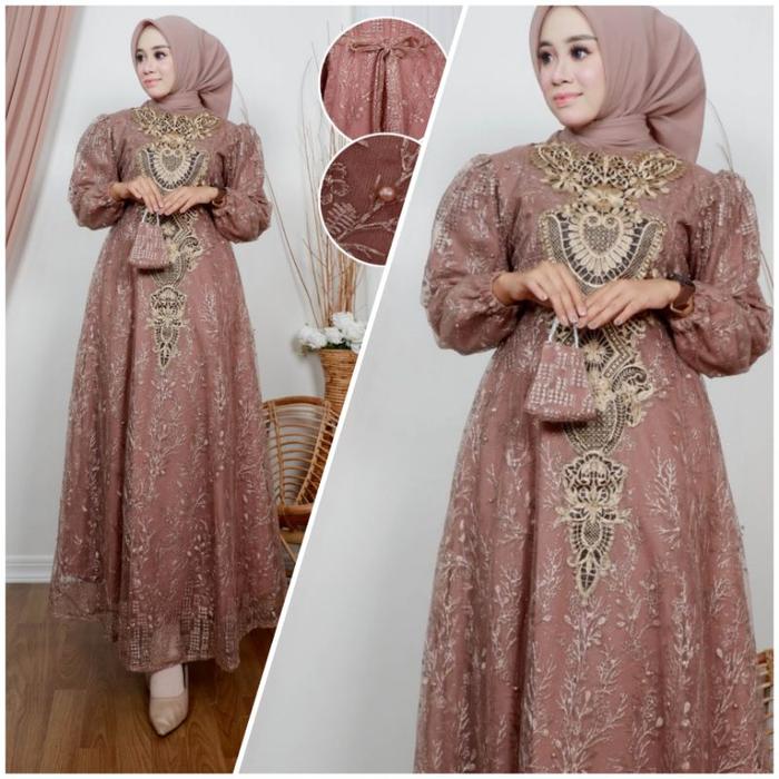\NEW/ GAMIS PESTA NAJWA/GAMIS MODERN NAJWA /GAMIS NAJWA TERBARU/ GAMIS