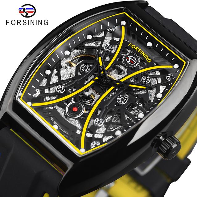 Forsining Automatic Military Watch Transparent Men's Mechanical Watch