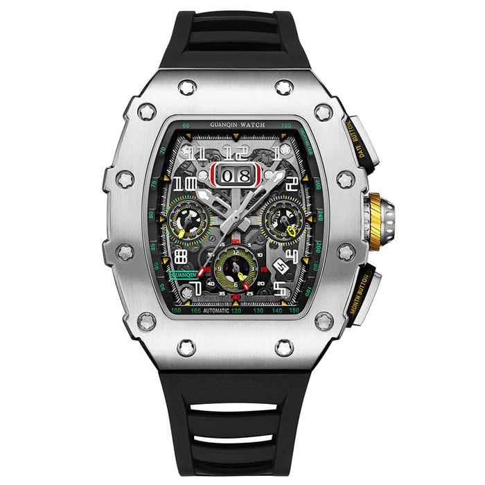 GUANQIN 2023 Automatic Mechanical Winding Watch Fashion Calendar Week