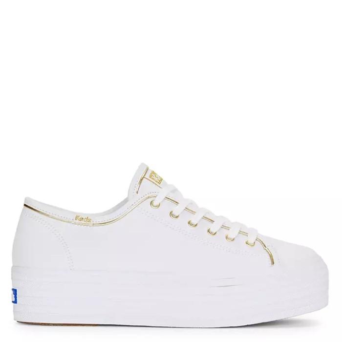 KEDS - SEPATU SNEAKERS WANITA ORIGINAL - Triple Up Canvas Piping