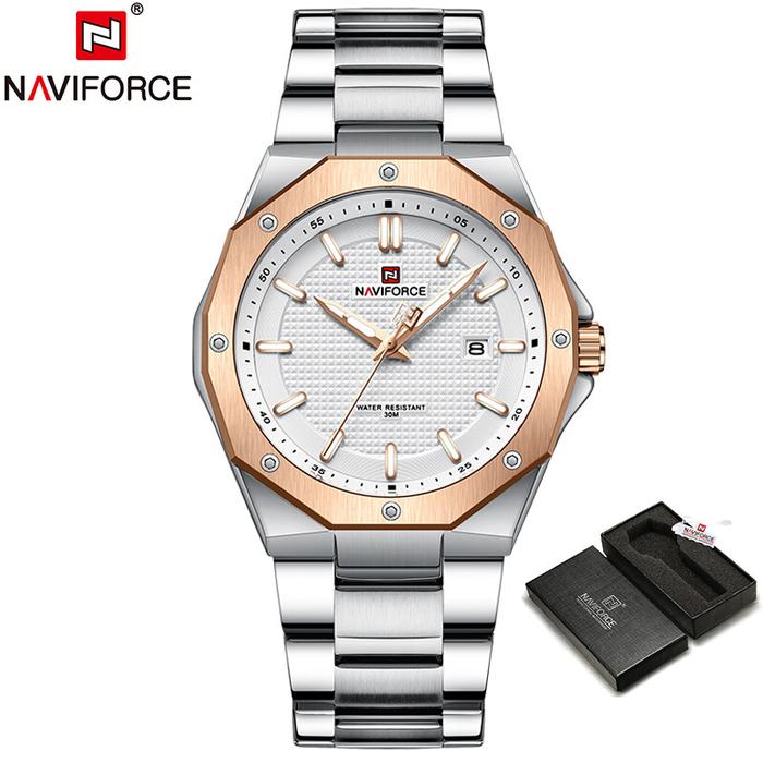 NAVIFORCE Top Luxury Brand Men's Watch Fashion Automatic Date Stainles
