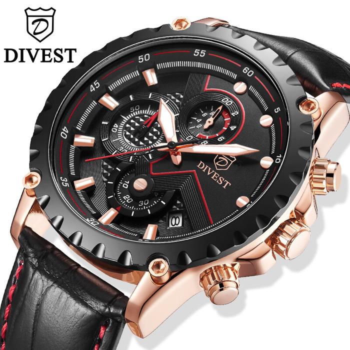 DIVEST Top Luxury Brand Watch Men's Fashion Quartz Sports Watch Men's