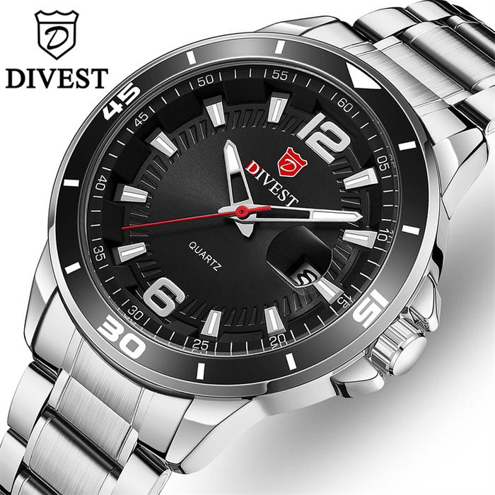 DIVEST Top Fashion Brand Men's Classic Original Watch Date Luminous Di