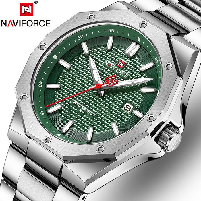 NAVIFORCE Top Brand Men's Watch Fashion Luxury Automatic Date Waterpro