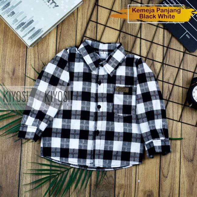 \\TERBEST// KIYOSI Kemeja Anak Flanel Laki Laki Lengan Panjang Best