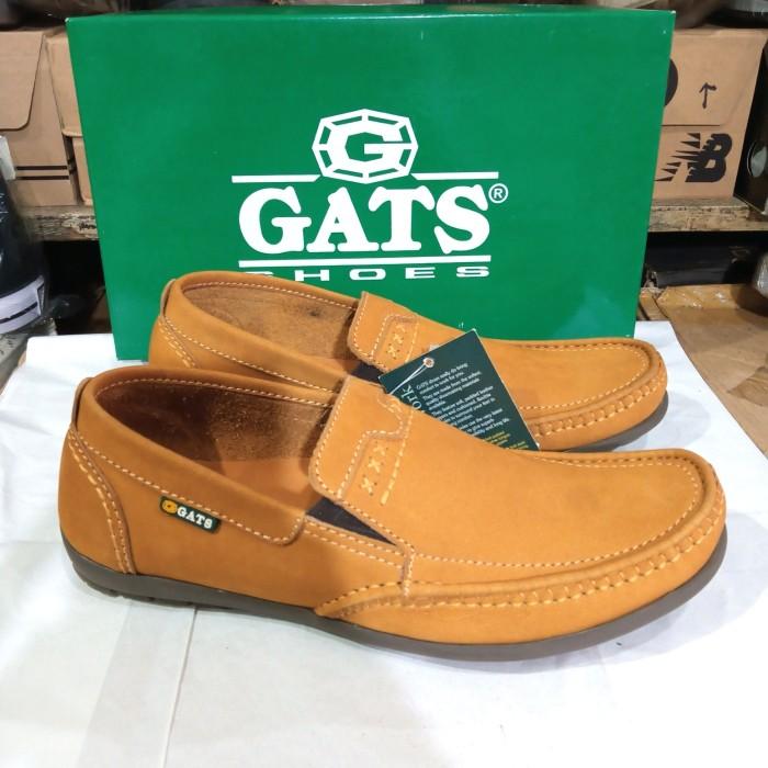 sepatu pria slip-on Gats Model paling baru Original Tan Art HK-0002