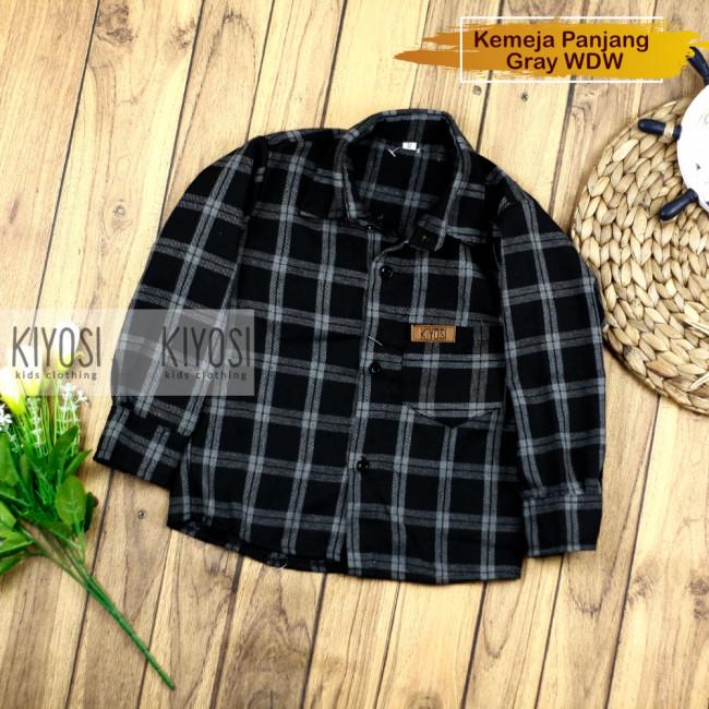 \\TERBEST// KIYOSI Kemeja Anak Flanel Laki-Laki Lengan Panjang 1-6