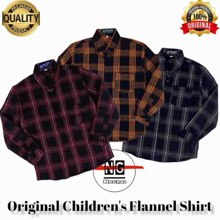 \\TERBEST// Kemeja Flanel Anak Laki Laki Perampuan Usia 1-11 Tahun Ori
