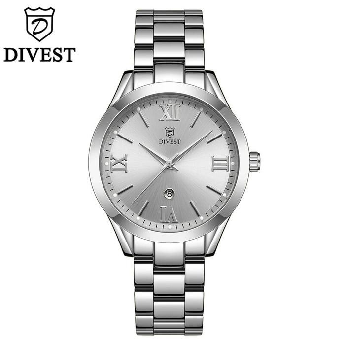 DIVEST Top Brand Elegant Classic Fashion Business Ladies Quartz Watch