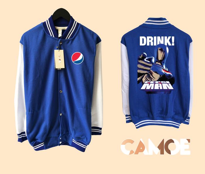 Jaket Baseball Varsity Gaming Pepsi Man