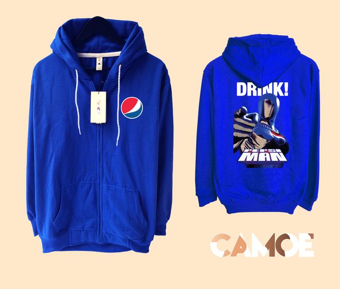 Jaket Hoodie Zipper Gaming Pepsi Man
