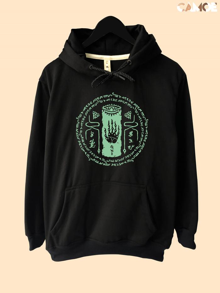 Jaket Hoodie Gaming Legend Of Zelda TOTK Sealing Hand