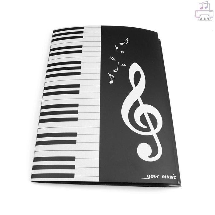 Gadi Black Sheet Music Folder Ukuran A4 Storage Holder Binder Untuk