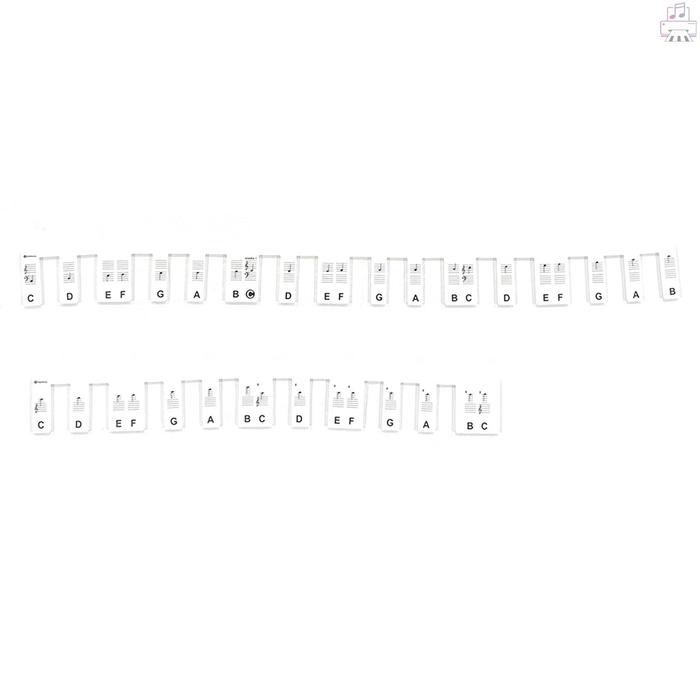 Gadi 61-kunci Piano Keyboard Musik Note Pad Mat Silica Gel Removable