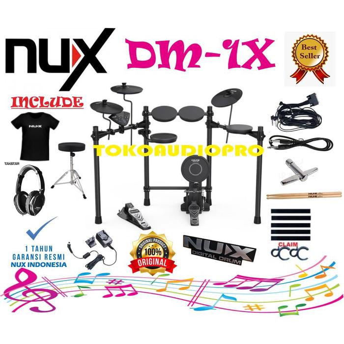 Jual nux dm1x dm 1x dm-1x elektrik drum paket nux dm1 Limited