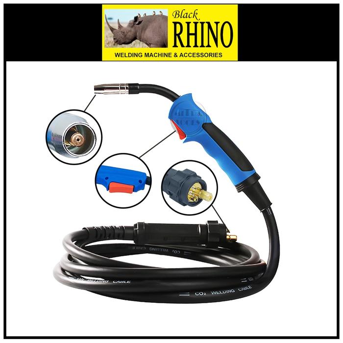 RHINO Tang Las Travo Mig Binzel MIG Torch MB15AK 3 Meter Original