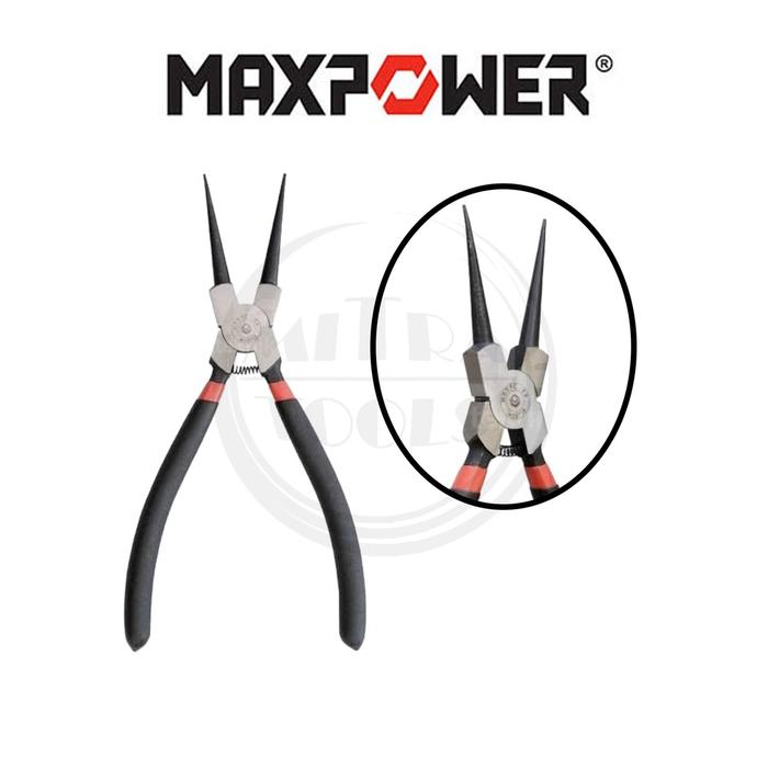 MAXPOWER Tang Snap Ring Pliers Lurus Tutup 7" 175mm