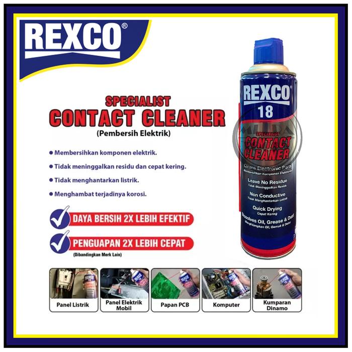 REXCO 18 Specialist Contact Cleaner Pembersih Komponen Elektronik