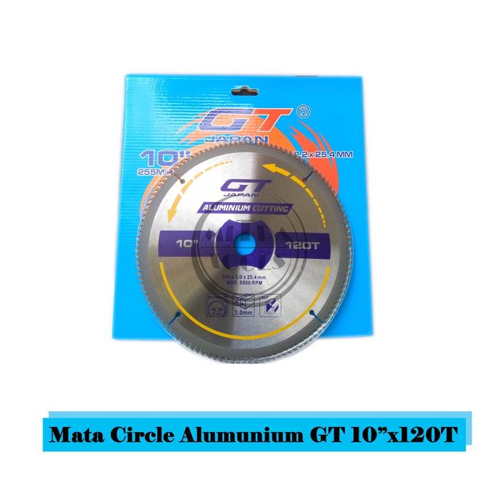 GT JAPAN Mata Potong Alumunium Miter Saw 10 inch x 120T