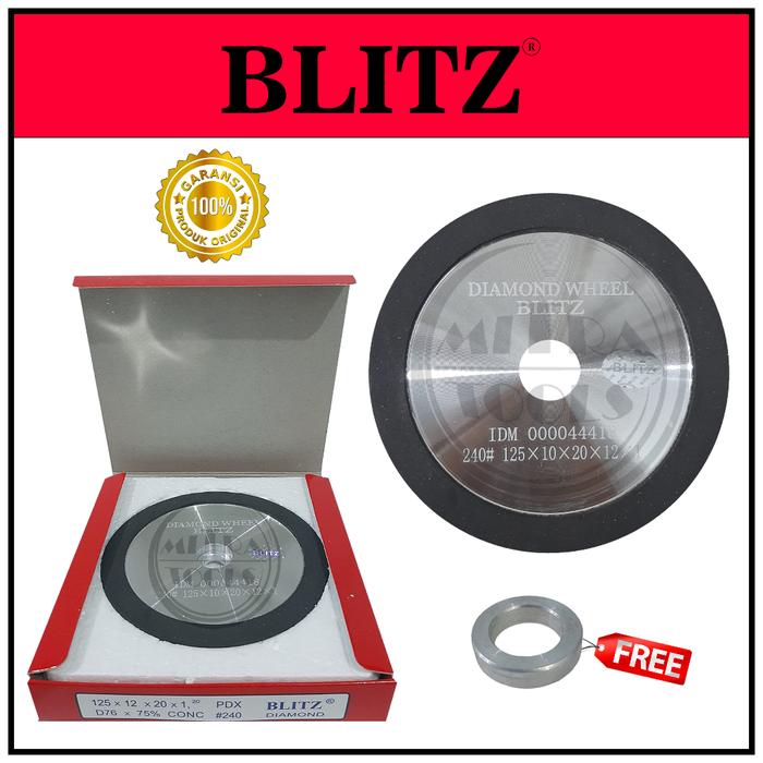 BLITZ Batu Asah Diamond 5" 2 Sisi Batu Asahan Gerinda Duduk / Diamond