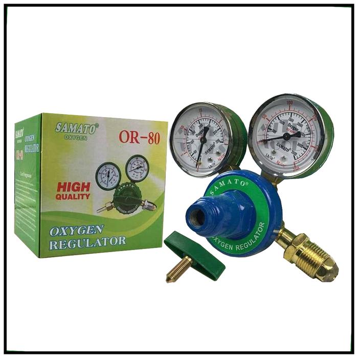 SAMATO OR-80 Regulator Gas Oksigen / Oxygen Regulator Tabung Las Oxy