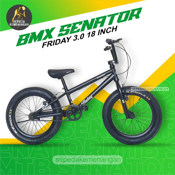 SEPEDA ANAK BMX SENATOR FRIDAY / BIG WHEEL BAN JUMBO 3.0 UKURAN 18 /