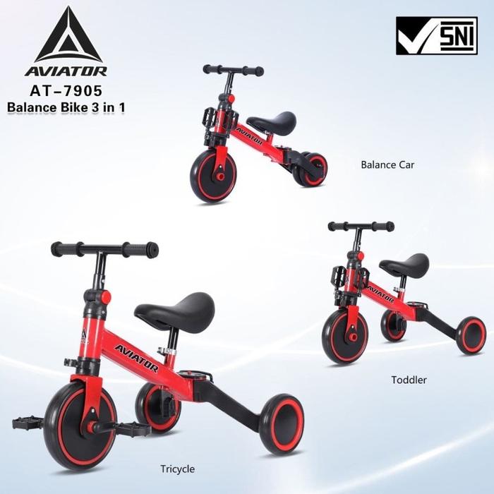 SEPEDA RODA TIGA 3 AVIATOR EXOTIC AT 7901 / AT 7905 ( 3 IN 1 )
