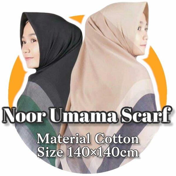hijab kerudung segi empat katun syari jumbo noor umama scarf murah