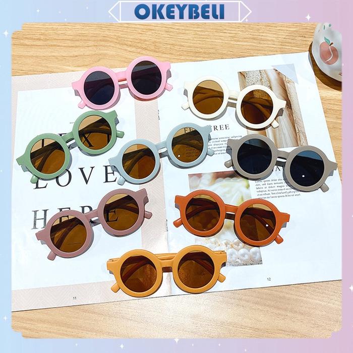 //BEST\\ OKEY BELI KC521 Kacamata Anak Fashion Bulat Unisex kacamata