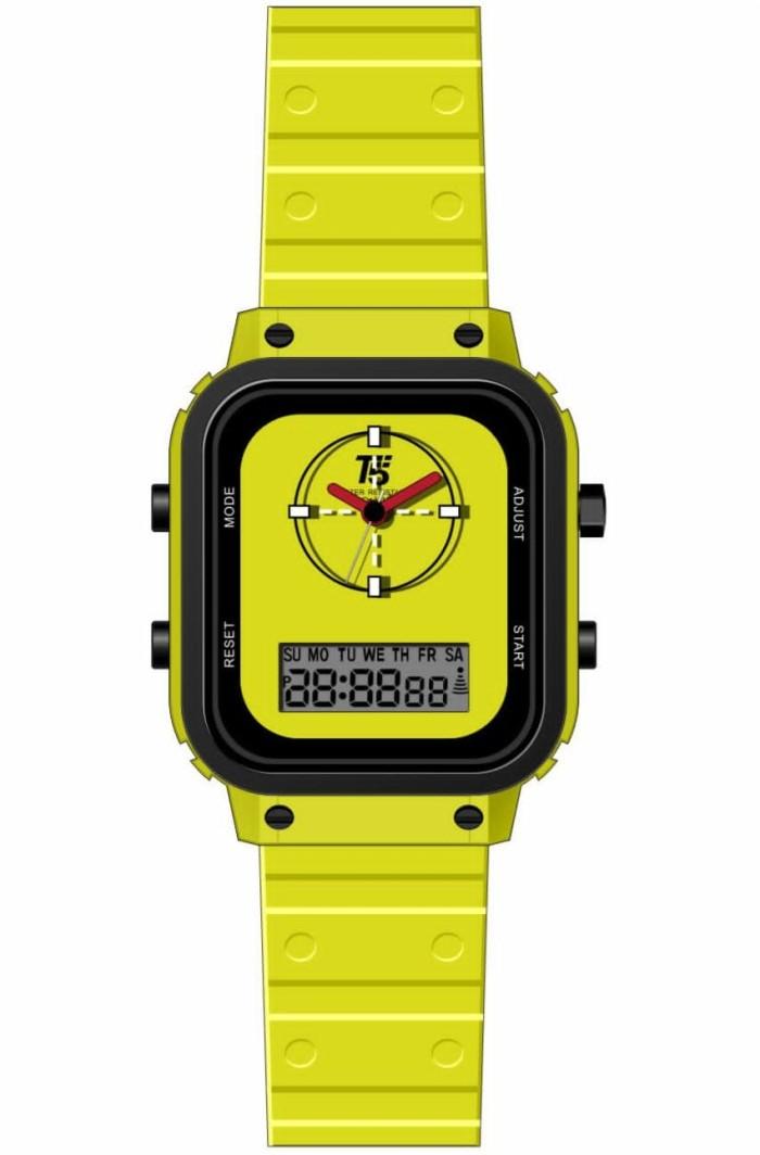 Jam Tangan T5 4022 Pria Digital Analog Sillicone Rubber Original Watch