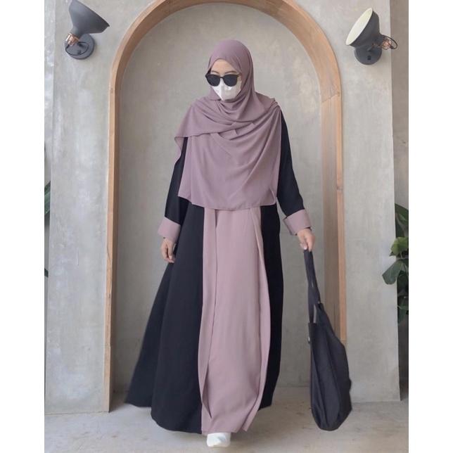\\TERLARIS// Hulya Abaya | Abaya Basic | Abaya Jetblack | Abaya Hitam