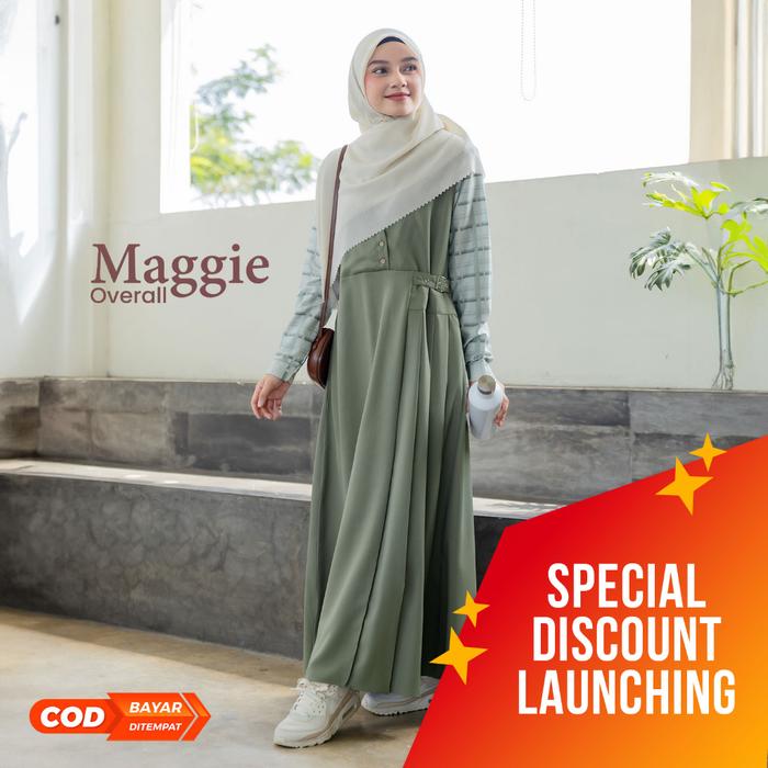 \\TERLARIS// Jilbrave Maggie Overall | Gamis Overall | Casual Elegant
