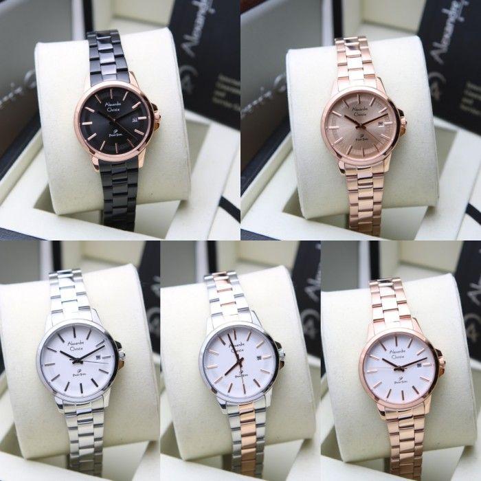JAM TANGAN WANITA ALEXANDRE CHRISTIE AC 1034 / AC1034 RANTAI ORIGINAL