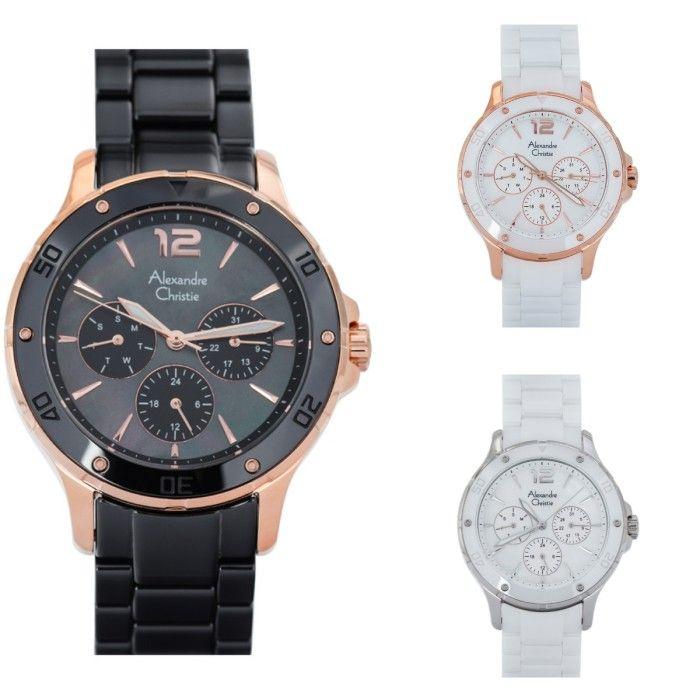JAM TANGAN WANITA ALEXANDRE CHRISTIE AC 2438 / AC2438 CERAMIC