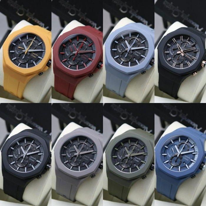 JAM TANGAN PRIA ALEXANDRE CHRISTIE AC 6590 / AC6590 RUBBER ORIGINAL -